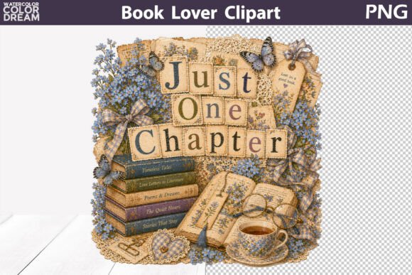 Book Lover Reading Clipart: A Cozy Design Asset