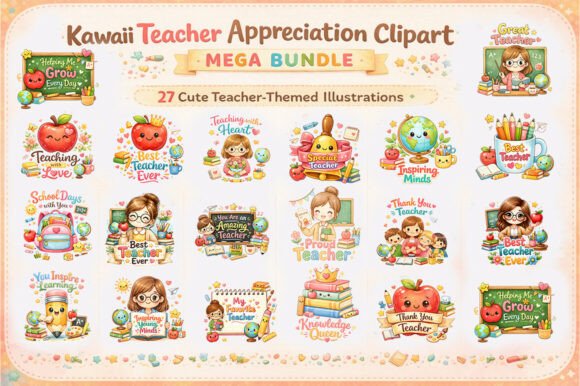 Kawaii Teacher Appreciation Clipart Mega Bundle: A Practical Guide for Creators