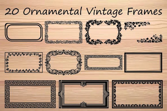 Ornamental Vintage Frames Bundle
