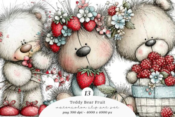 Strategic Branding with Whimsical Teddy Bear Fruit Clipart: A Guide to Intentional Design